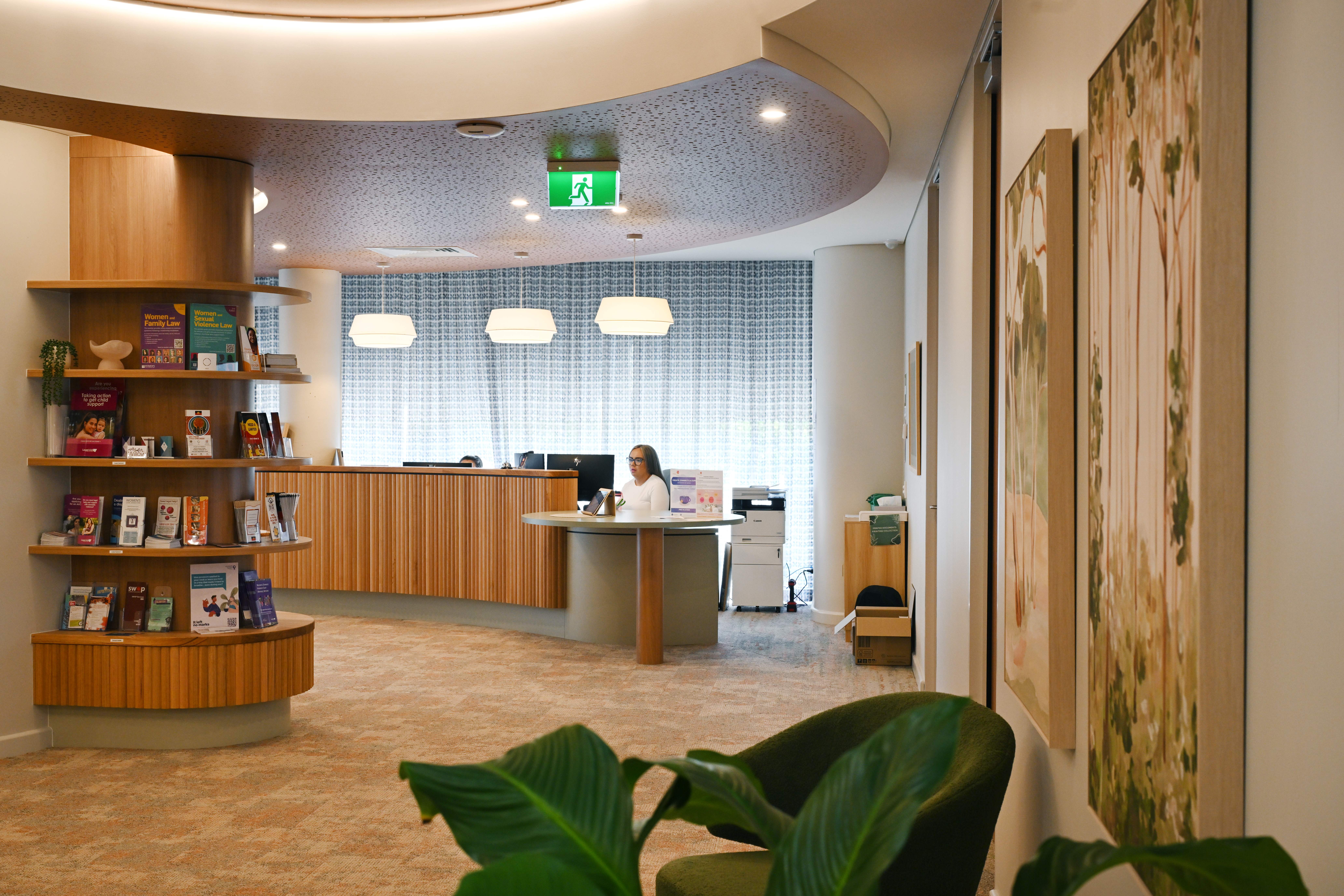 The reception area of the Illawarra Women's Trauma Recovery Centre.