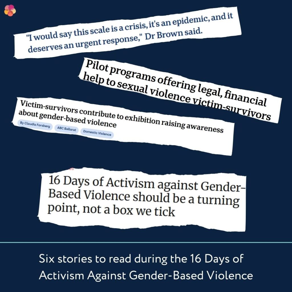 Six stories to read during the 16 Days of Activism Against Gender-Based Violence